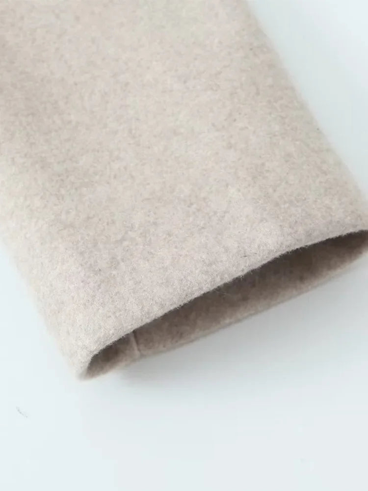 Women's Overcoat in Boiled Wool