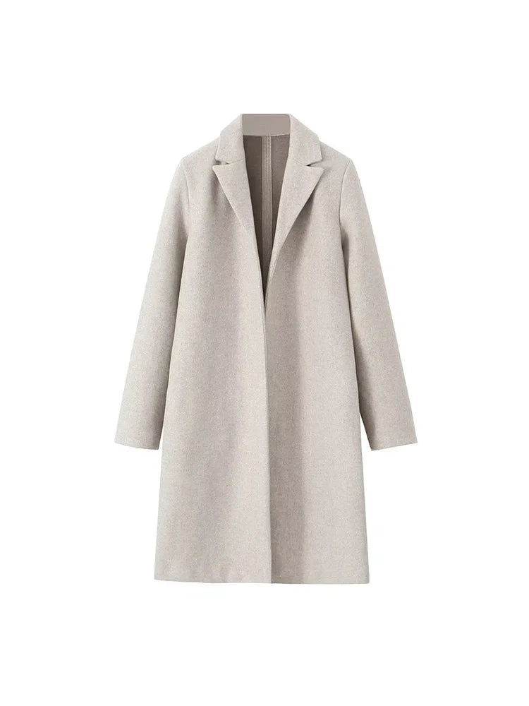 Women's Overcoat in Boiled Wool