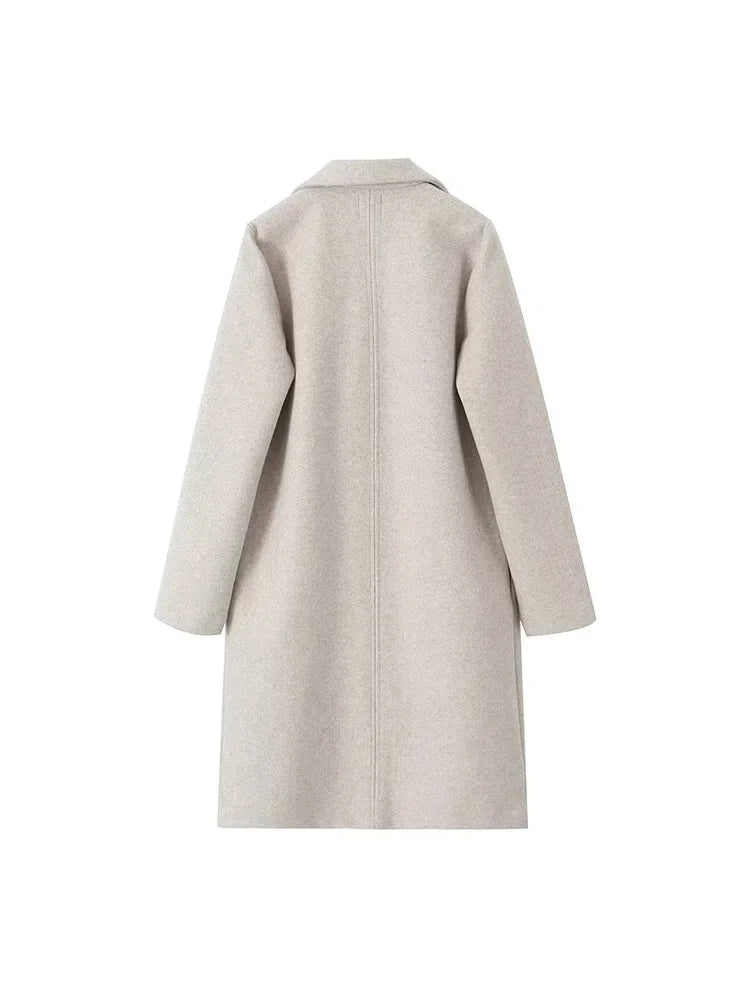 Women's Overcoat in Boiled Wool