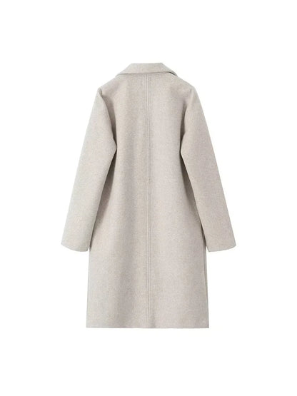 Women's Overcoat in Boiled Wool