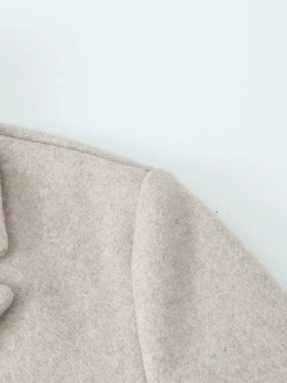 Women's Overcoat in Boiled Wool