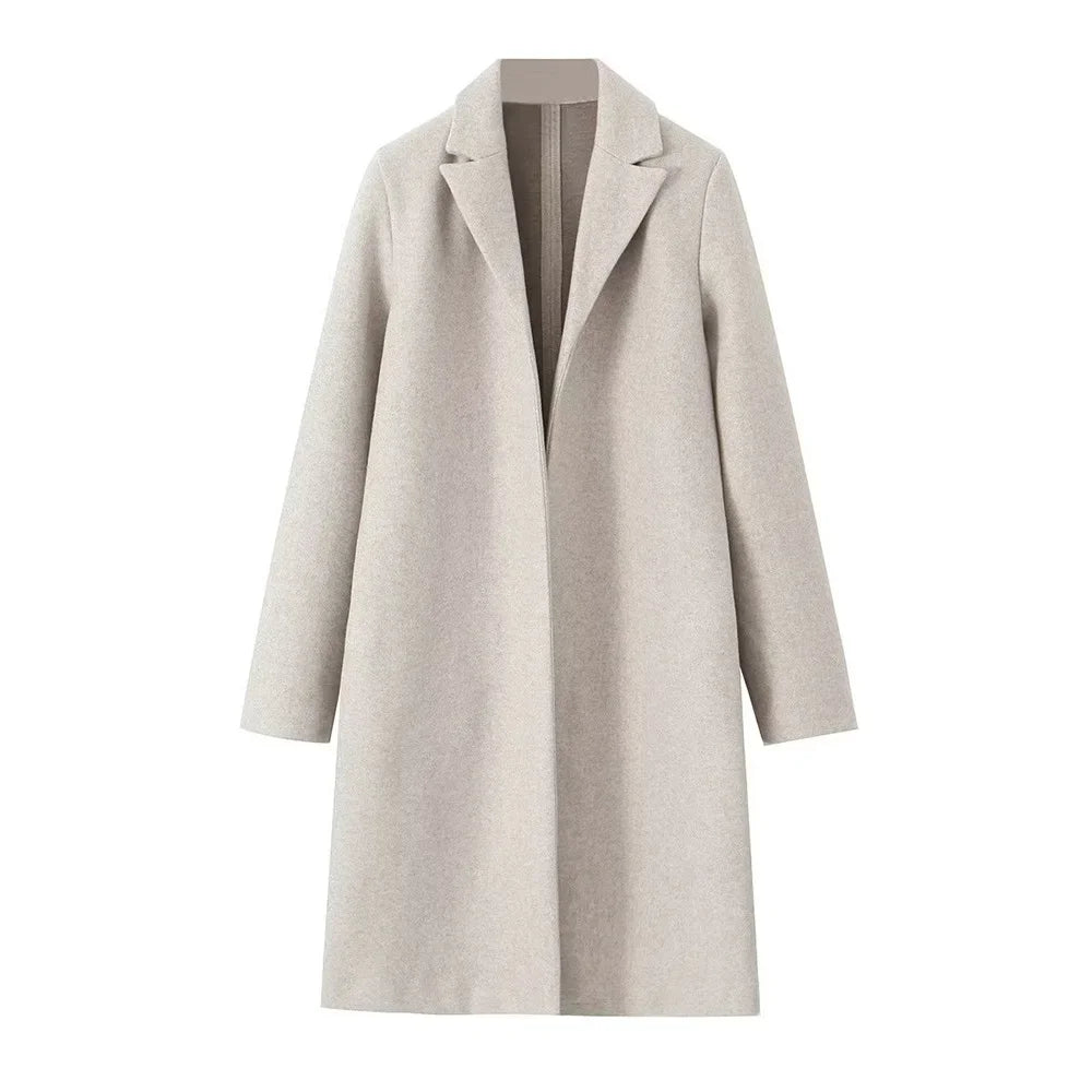 Women's Overcoat in Boiled Wool