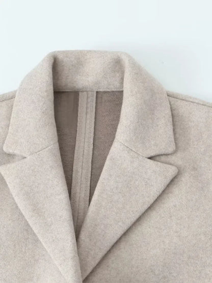 Women's Overcoat in Boiled Wool