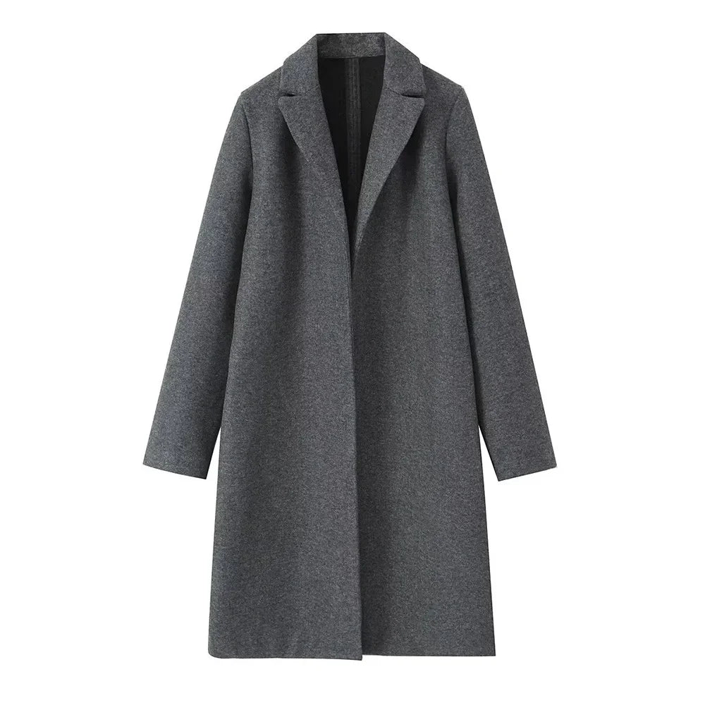 Women's Overcoat in Boiled Wool