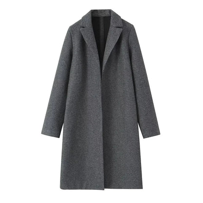 Women's Overcoat in Boiled Wool